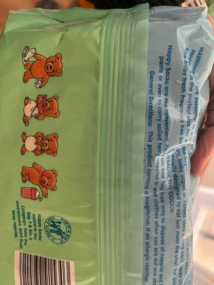Photo of free 2 opened but fairly full nappy bags (Sydenham) #3