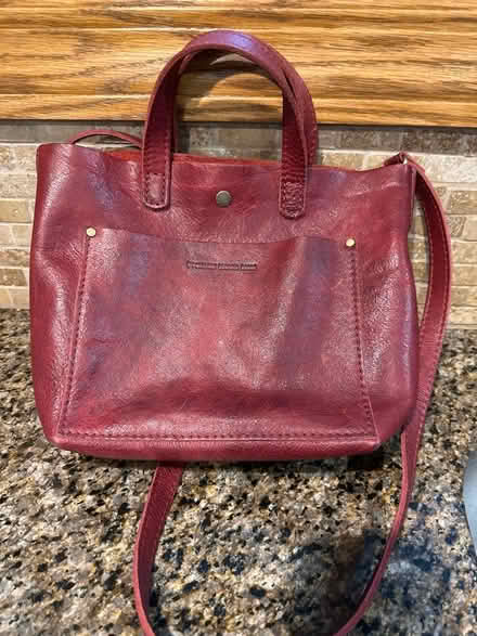 Photo of free Red leather bag (Roselle, Il) #1