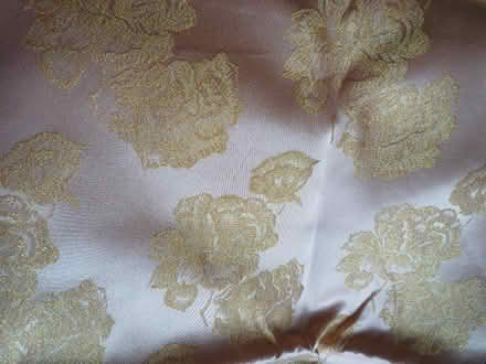 Photo of free gold embroidered pink satin (Wakefield WF1) #1