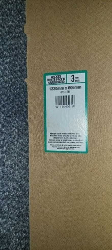 Photo of free Wickes white faced hardboard (Broomhall S3) #2