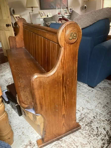 Photo of free Church pew/bench (Whitehill TN6) #2