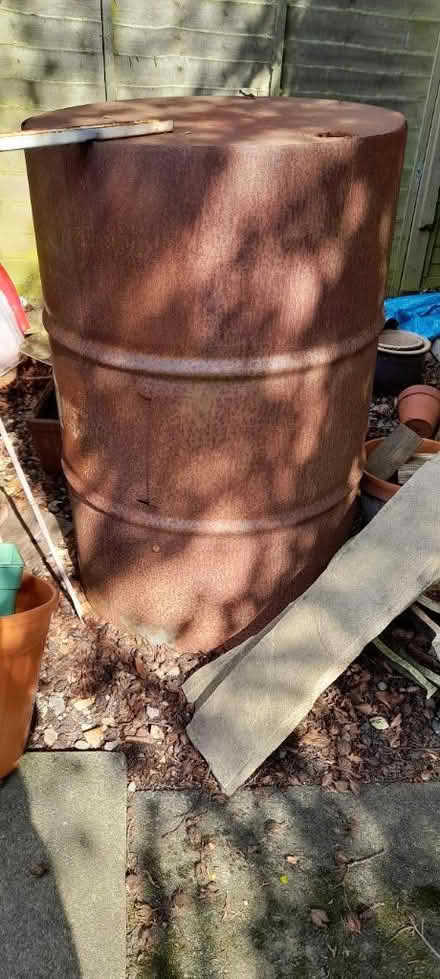 Photo of free 2 x empty 50 gallon oil drums (Harrogate, HG2) #1