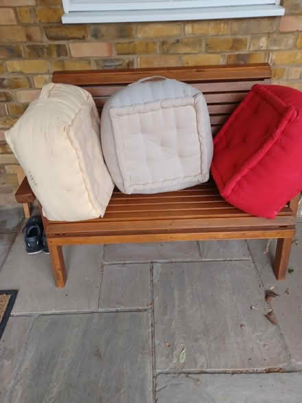 Photo of free X3 large garden/conservatory cushions (Chelmsford CM1) #1