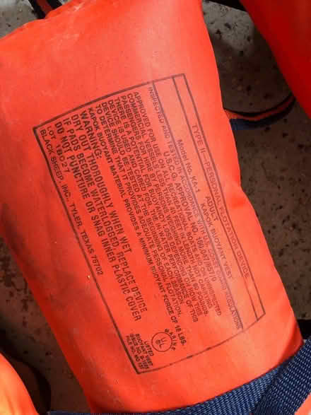 Photo of free Two Life Jackets (PFD) (Mount Vernon, VA) #2