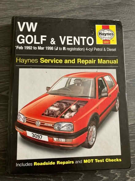 Photo of free Haynes manual, golf and vento 92-98 (LE2) #2