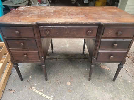 Photo of free old wooden desk (chevy chase, DC) #1