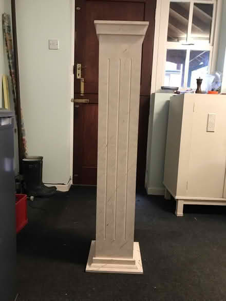 Photo of free Mick Marble Wooden Plinth (Chapeltown S35) #1