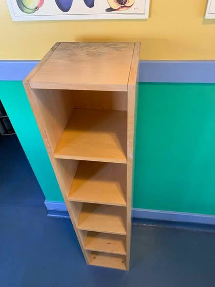 Photo of free Tall narrow shelf unit (San Leandro) #3