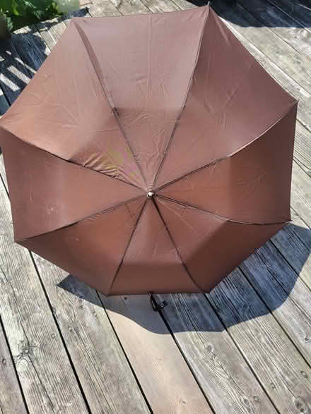 Photo of free Brown folding umbrella (Viemount/Merivale area) #1
