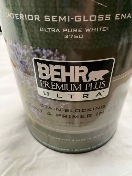 Photo of free Behr interior semi-gloss enamel (West Parker - Colt/Preston) #2