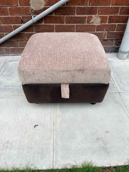 Photo of free Brown Footstool with Storage (Blythe Bridge ST11) #1