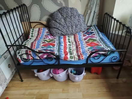 Photo of free IKEA extendable toddler bed frame with mattress (Moorlands LA1) #1