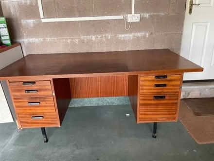 Photo of free Large wood desk with drawers (Kendal LA9) #1