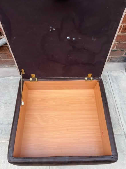 Photo of free Brown Footstool with Storage (Blythe Bridge ST11) #3