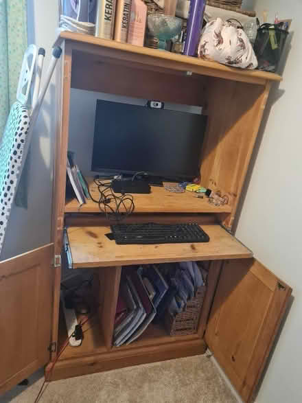 Photo of free Computer desk / cupboard (Little Salkeld CA10) #1