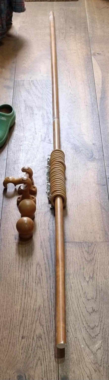 Photo of free wooden curtain pole (Caldecott OX14) #1
