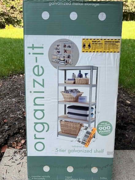Photo of free 5-Tier Galvanized Shelving Unit (Wexford close to I-79) #1