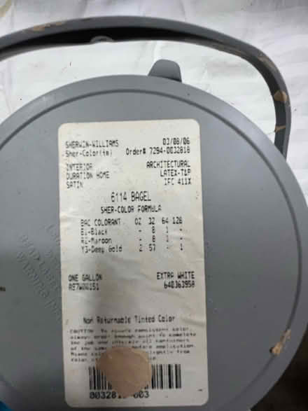 Photo of free Sherwin Williams Bagel Paint (West Parker - Colt/Preston) #1