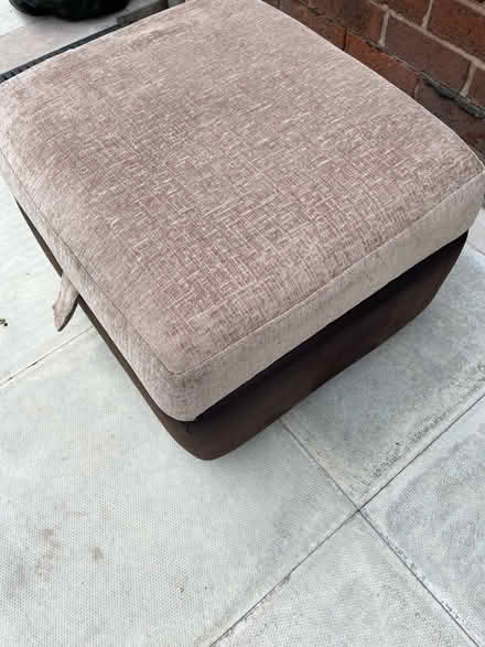 Photo of free Brown Footstool with Storage (Blythe Bridge ST11) #4