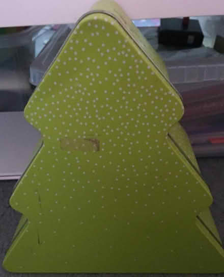 Photo of free Tree shaped tin (Blacklands TN34) #1