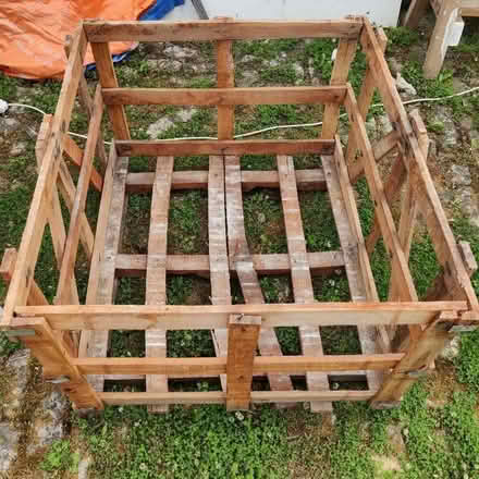 Photo of free Hardwood paving slab cage (Corston) #1