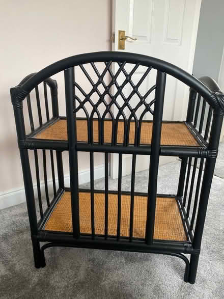 Photo of free Bamboo side table/shelving unit (Birchwood, Warrington) #3