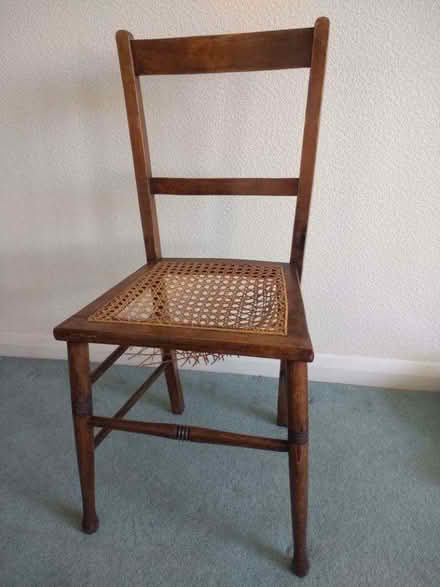 Photo of free Sturdy wooden chair frame in need of seat repair (Cockfosters EN4) #1