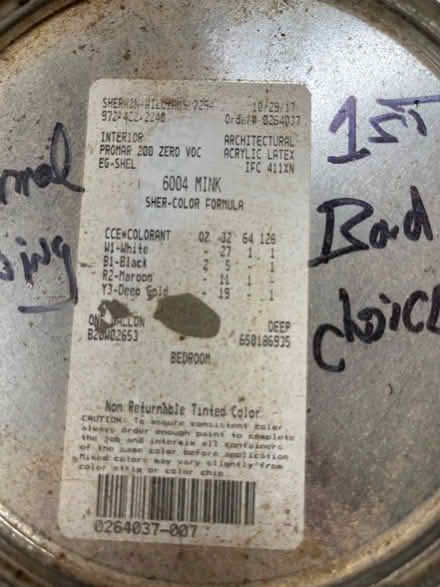Photo of free “Mink” paint (West Parker - Colt/Preston) #1
