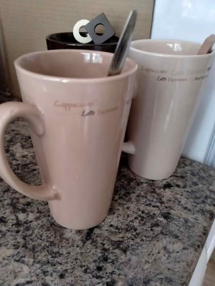 Photo of free Set of 3 large mugs and whisks (Welwyn AL6) #2