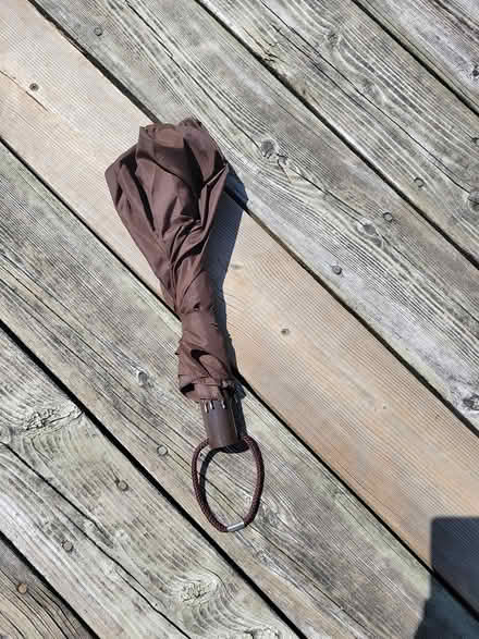 Photo of free Brown folding umbrella (Viemount/Merivale area) #2