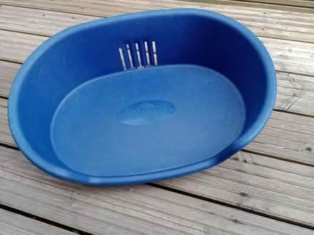 Photo of free Blue plastic dog bed (Primrose Hill) #2