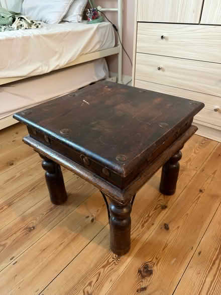 Photo of free Solid wood side table (South Norwood) #2