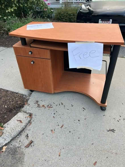Photo of free Small wood desk (newton highlands) #2