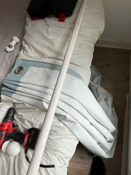 Photo of free Curtain pole and curtains (NW6 West Hampstead) #1