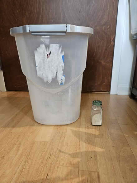 Photo of free 25 gallon pet food container (South Loop) #1