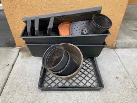 Photo of free Plastic planters (Civic Center, SF) #1