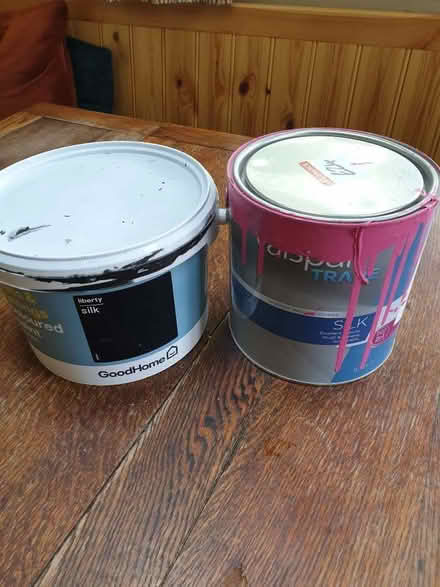 Photo of free Black and Pink tins of paint (Barlaston ST12) #1