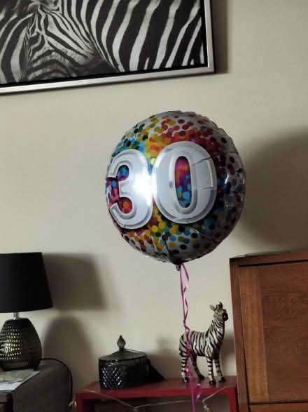 Photo of free 30th helium balloon (TN37 Hastings) #1