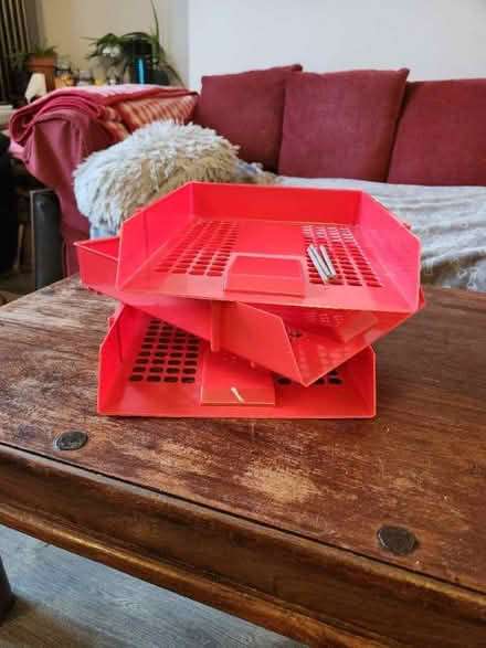 Photo of free 3 plastic trays for office (Acocks Green B27) #1