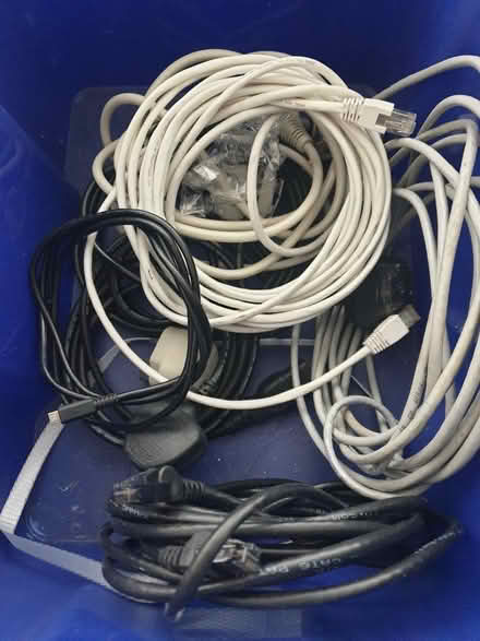 Photo of free Various ethernet and computer leads (Vicars Cross CH3) #1