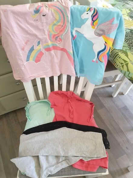 Photo of free Girls age 7/8 bundle t shirts and leggings (St Albans AL4) #1