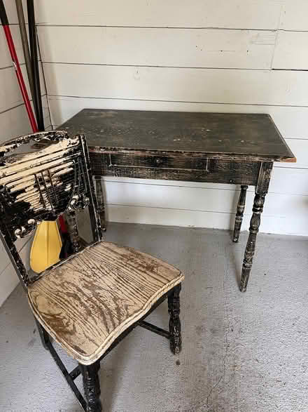 Photo of free Vintage desk and chair (upper queen anne) #1