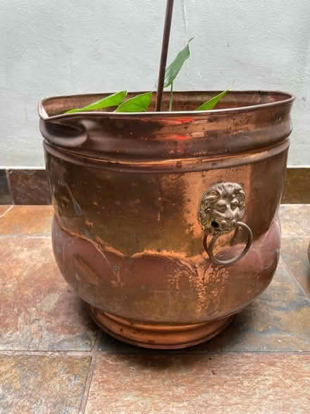 Photo of free Pair of large metal plant pots (South Woodford E18) #3