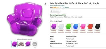Photo of free Inflatable Bubble Chairs (set of 4) (San Leandro) #1