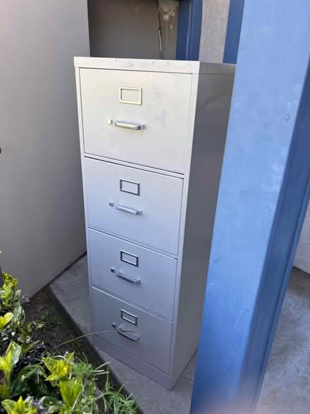 Photo of free Metal filing cabinet (Homestead and Hollenbeck) #1