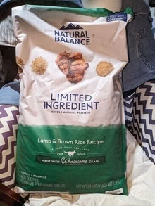 Photo of free new bag Natural Balance Dog food #1