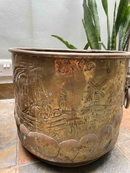 Photo of free Pair of large metal plant pots (South Woodford E18) #4