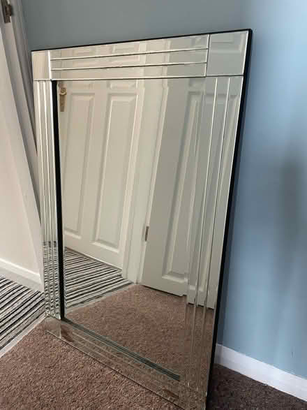 Photo of free Large bevelled mirror (Crosshills) #1