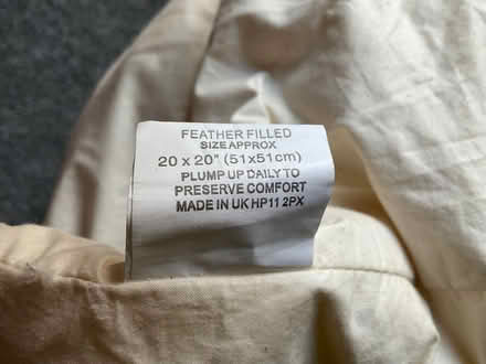 Photo of free Feather Cushion Inner 20”x20” (Bohemia TN37) #2