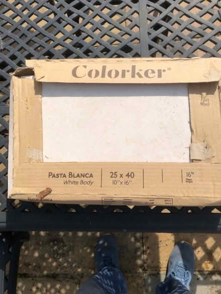 Photo of free Box of large floor tiles (West Lavington SN10) #1